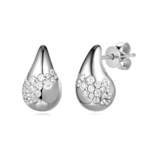 White Gold Diamond Earring