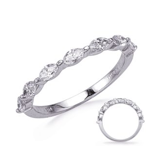 Platinum Diamond Marquise Band