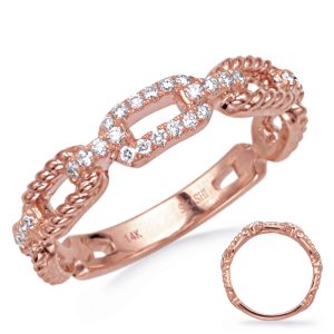 Rose Gold Diamond Band