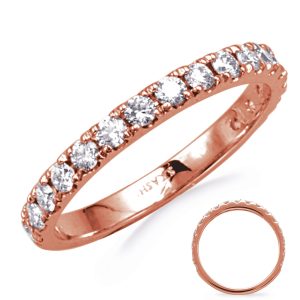 Rose Gold  Wedding Band