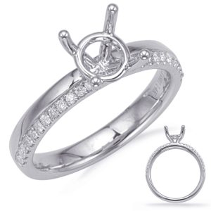 White Gold  Engagement Ring