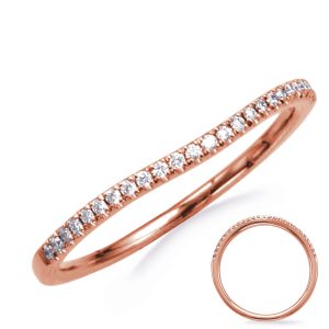 Rose Gold  Wedding Band