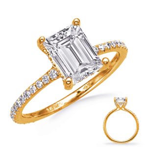 Yellwo Gold Engagement Ring