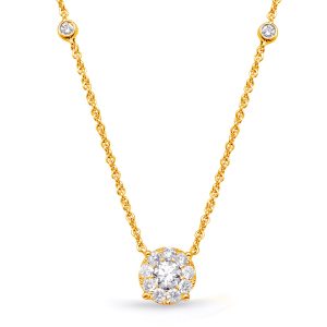 Yellow Gold Diamond Necklace