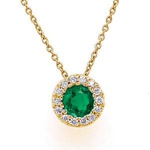 Emerald & Diamond Necklace