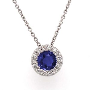 Sapphire & Diamond Necklace