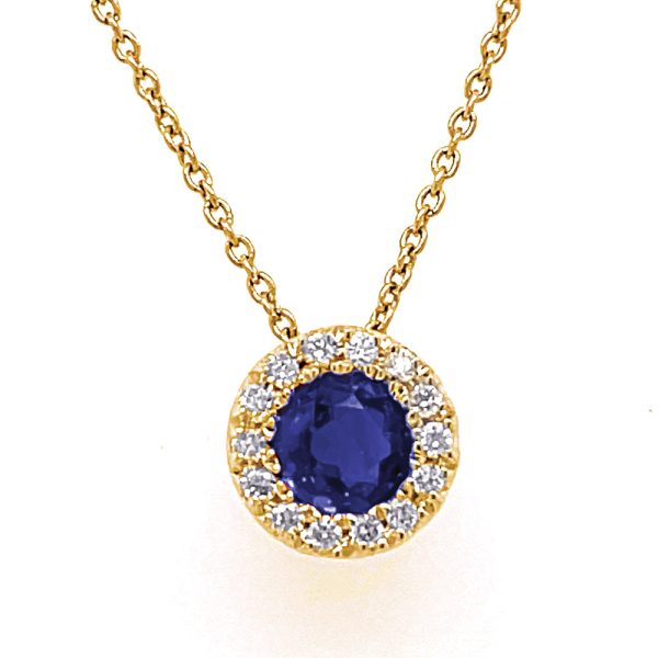 Sapphire & Diamond Necklace