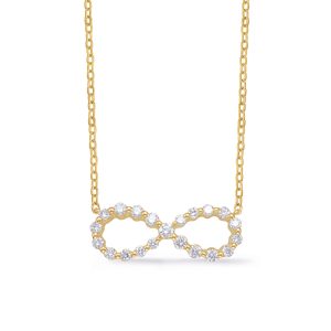 Yellow Diamond Infinity Necklace