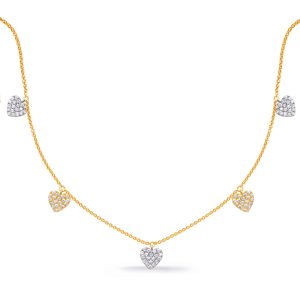 White & Yellow Gold Diamond Necklace