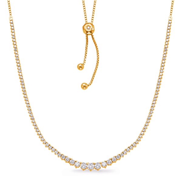 Yellow Gold Diamond Necklace