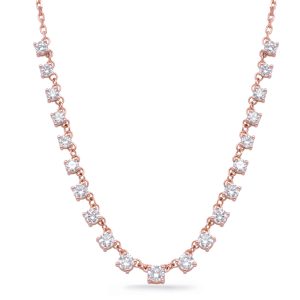 Rose Gold Diamond Necklace