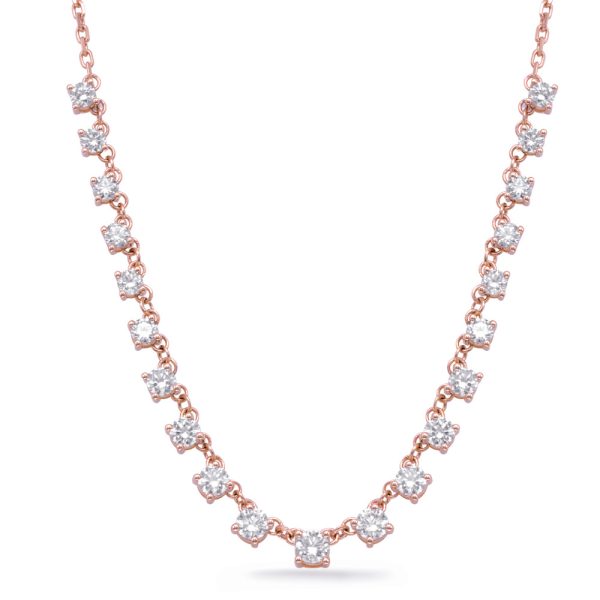 Rose Gold Diamond Necklace