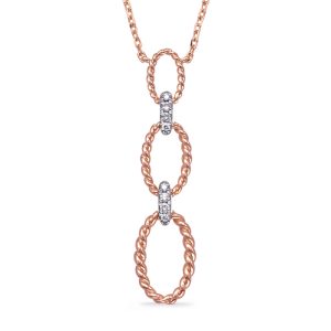 Rose Gold Diamond Necklace