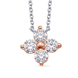 Rose Gold Diamond Necklace