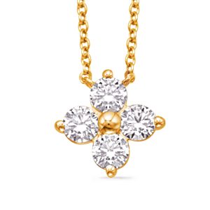 Yellow Gold Diamond Necklace