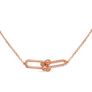 Rose Gold Diamond Necklace