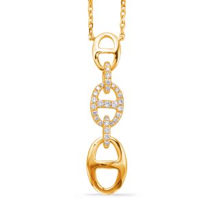 Yellow Gold Diamond Necklace