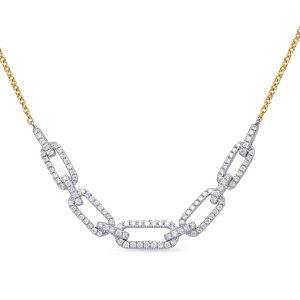 Yellow & White Gold Diamond Necklace