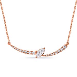 Rose  Gold Diamond Necklace