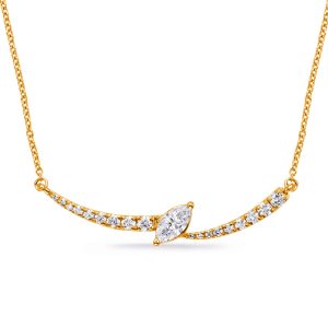 Yellow Gold Diamond Necklace