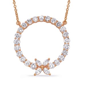 Rose Gold Diamond Necklace