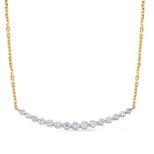 Yellow & White Gold Diamond Necklace