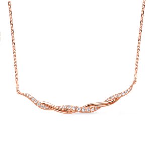 Rose  Gold Diamond Necklace