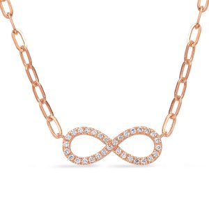 Rose  Gold Diamond Necklace