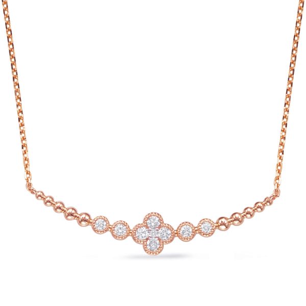 Rose  Gold Diamond Necklace