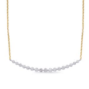 White & Yellow Gold Diamond Necklace