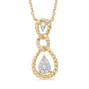 Yellow Gold Diamond Necklace