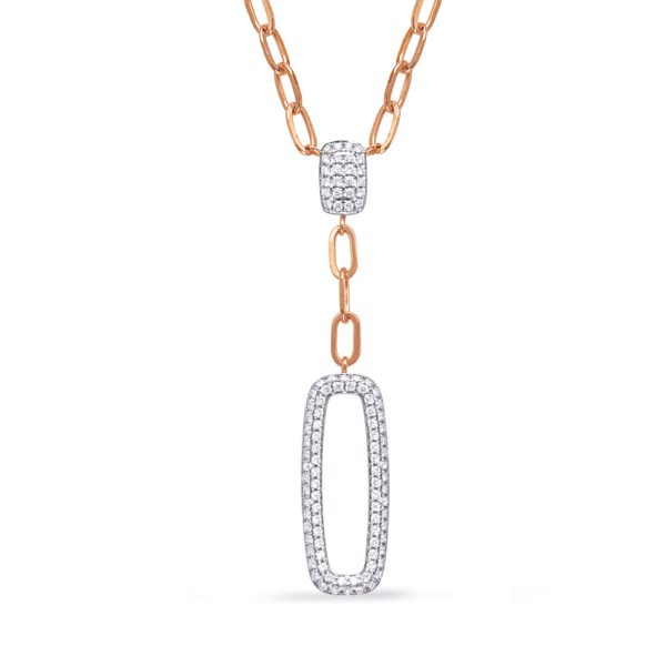 Rose  Gold Diamond Necklace