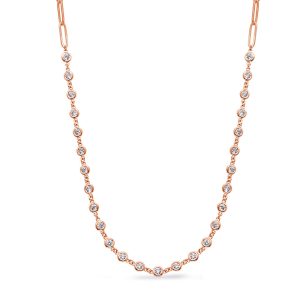 Rose Gold Diamond Necklace