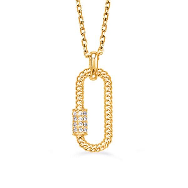 Yellow Gold Diamond Necklace