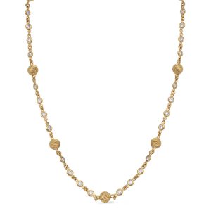 Yellow Gold Diamond Necklace