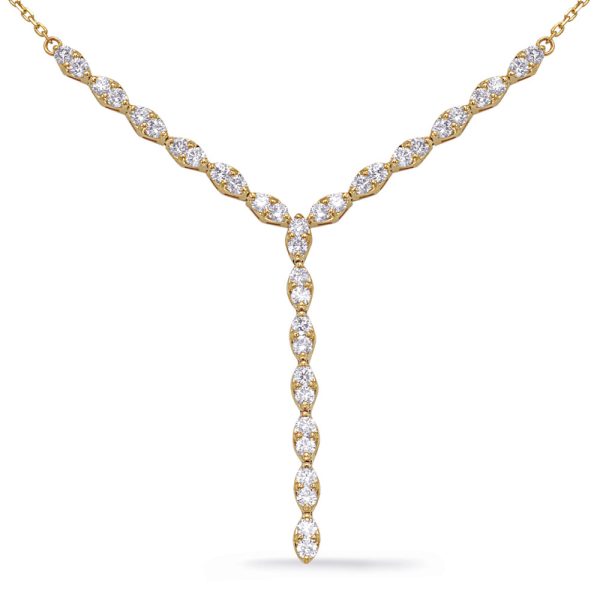 Yellow Gold Diamond Necklace