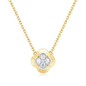 Yellow Gold Diamond Necklace