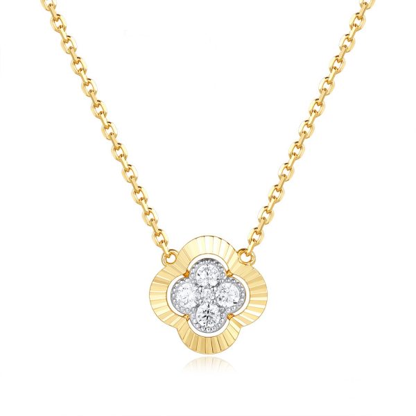 Yellow Gold Diamond Necklace