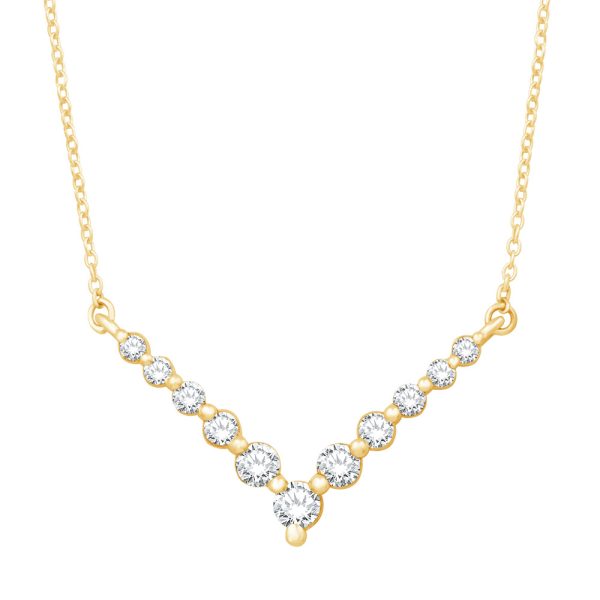 Yellow Gold Diamond Necklace