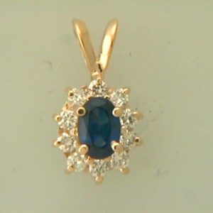 Sapphire & Diamond Pemdant