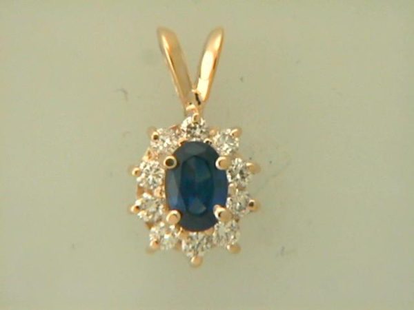 Sapphire & Diamond Pemdant