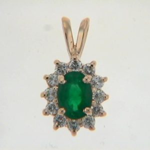 Emerald & Diamond Pendant