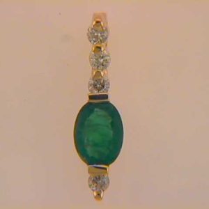 Emerald & Diamond Pendant