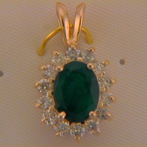 Emerald & Diamond Pendant