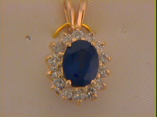 Sapphire & Diamond Pendant