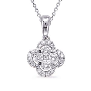 White Gold Diamond Pendant