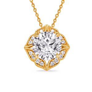 Yellow Gold Diamond Pendant