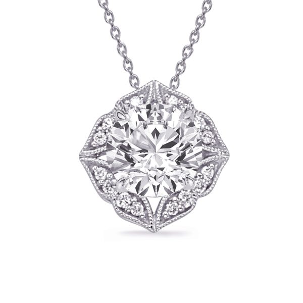 White Gold Diamond Pendant