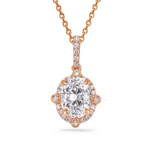 Rose Gold Diamond Pendant