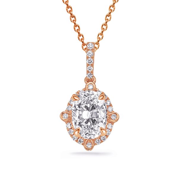 Rose Gold Diamond Pendant